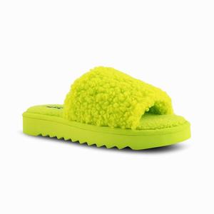 Nine West Fuzzie Cozy Flat Slippers Geel Nederland | HVO-847035